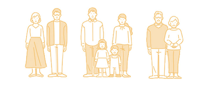 家族のイラスト